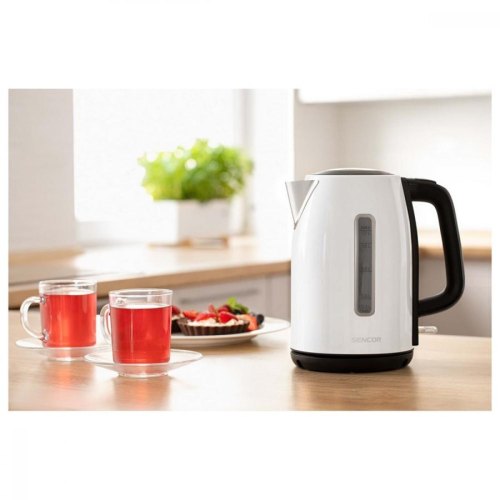 Електрочайник Sencor 1.7л, Strix, метал, білий матовий