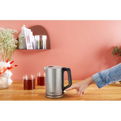 Електрочайник Tefal Bronx Electric 1.7л, нерж. сталь, сірий