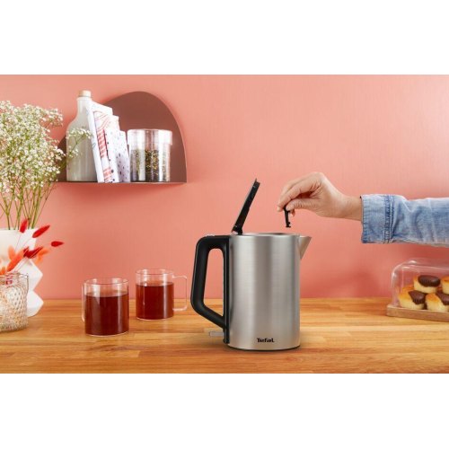 Електрочайник Tefal Bronx Electric 1.7л, нерж. сталь, сірий