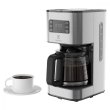 Кавоварка Electrolux крапельна 1.375л, мелена, дисплей, програмований таймер, метал