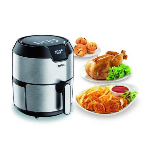 Мультипіч Tefal Easy Fry Deluxe, 1500Вт, чаша-4.2л, сенсорне керув., від 80°C до 200°C нержавіюча сталь, чорний