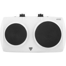 Плитка настільна Sencor електрична, комфорок - 2 на 1.5кВт + 1кВт, 15 і 18 см, керування - мех., білий