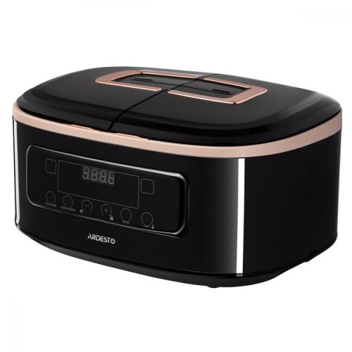 Мультиварка Ardestoі, 900Вт, чаша-2х1.5л, електронне керув., 2 чаші, пластик, чорний