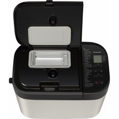 Хлібопічка Panasonic 550Вт, програм-1.25, макс.ваг -1.25кг, форма-прямокутник, метал, чорний