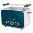 Тостер Russell Hobbs Distinctions 2-Slice 1670Вт, підігрів, розморожування, пластик, синій