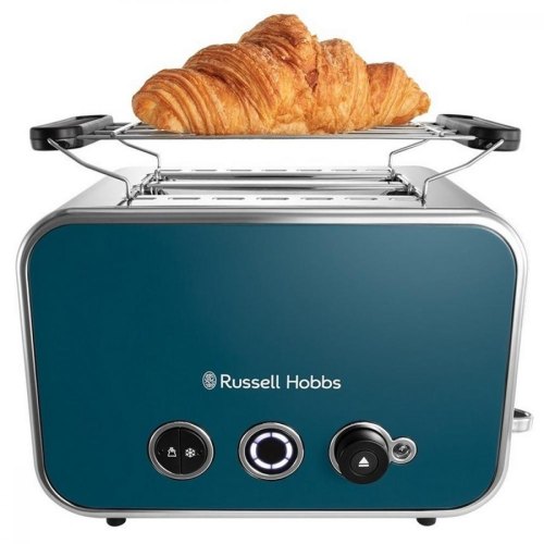 Тостер Russell Hobbs Distinctions 2-Slice 1670Вт, підігрів, розморожування, пластик, синій