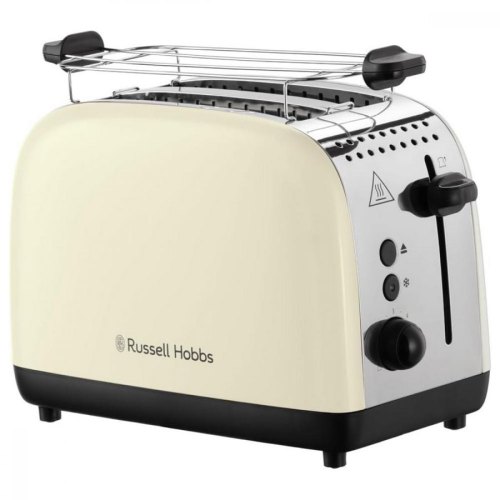 Тостер Russell Hobbs Colours Plus 1600Вт, підігрів, розморожування, метал., бежевий