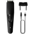 Тример Philips Series 3000, для бороди, вусів, голови та тіла, акум., насадок-1, сталь, чорний