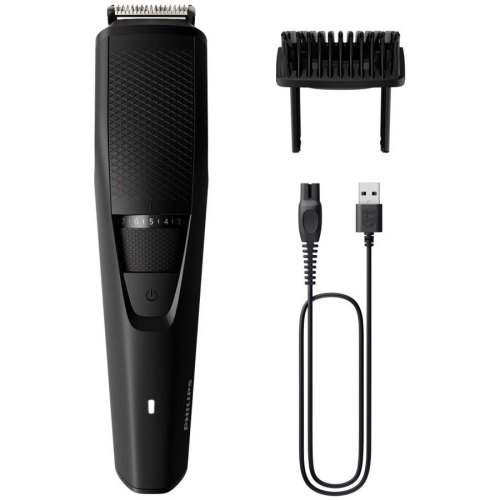 Тример Philips Series 3000, для бороди, вусів, голови та тіла, акум., насадок-1, сталь, чорний