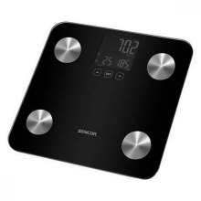 Ваги підлогові Sencor, 180 кг, AAAx3, скло, чорний