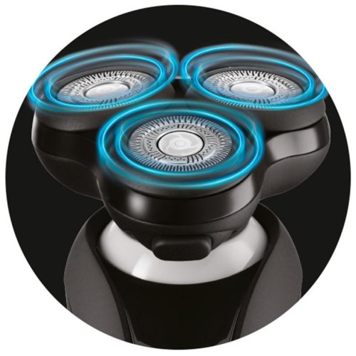 Бритва електр. Remington роторна Limitless X9, 5.5Вт,  бритв.головок-3, Li-Ion, сух.+волог., тример, чорно-коричн.