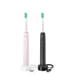 Щітка зубна електр. Philips, Sonicare 3100 series, набір , 31т. колив/хв, насадок-1, 2 шт в наборі, рожевий, чорний