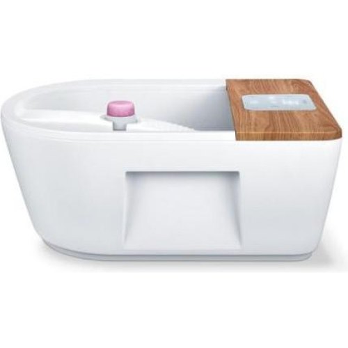 Масажна ванночка Beurer для ніг, від мережі, вага-3.54кг, 3 режими, 3 насадки, сенс. керув., біло-коричневий