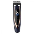 Тример Babyliss, для бороди і вусів, мережа+акум., вібраційний мотор, насадок-1, сталь, синій