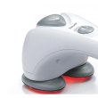 Масажер Beurer для тіла, від мережі, вага-1.4кг, 2 насадки, інфрачервоні промені, білий