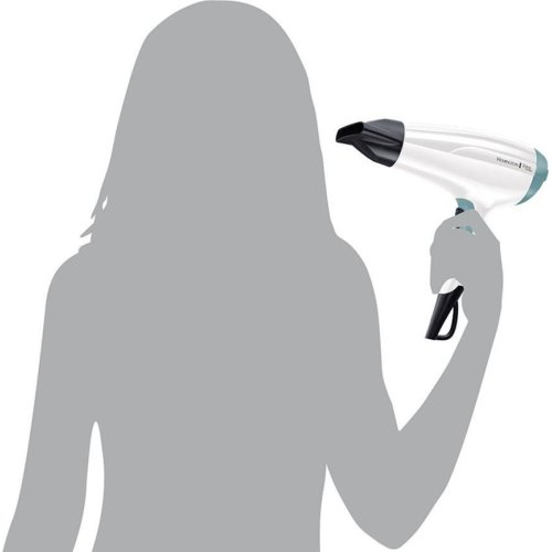 Фен+випрямляч Remington набір Shine Therapy, 2300Вт, 3 режими, дифузор,щипці для волосся(150-230°С,кераміка), біло-блакитний