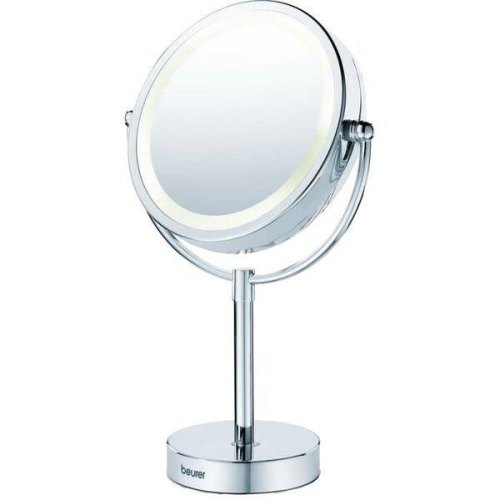 Дзеркало косметичне Beurer настільне, від мережі, діаметр-17см, підсвічування, білий