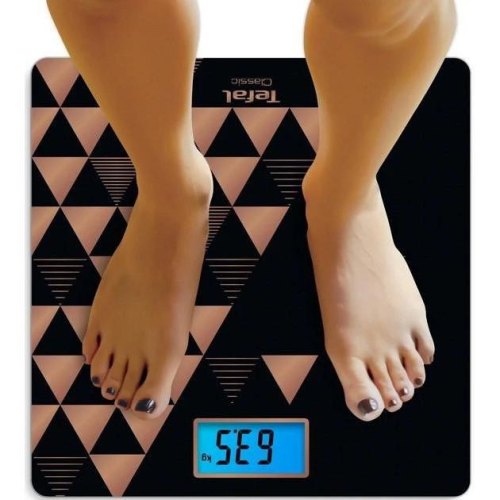 Ваги Tefal підлогові Classic, 160кг, AAAx2 немає у компл., скло, чорно-мідний