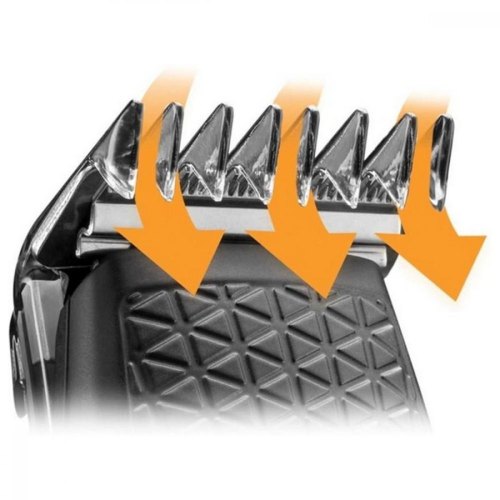 Машинка для стрижки Remington Power X Series X3, мережа+акум., насадок-2, кейс,ножиці, гребінець в компл, сталь, чорний