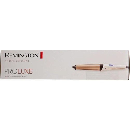 Плойка Remington ProLuxe, конусна, 54Вт, темп.режимів-11, D-25-38mm, 120-210С, дисплей, кераміка, рожево- золотий