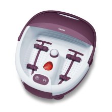 Масажна ванночка Beurer для ніг, від мережі, вага-1.6кг, 3 насадки, підтрим. температури води, біло-фіолетовий