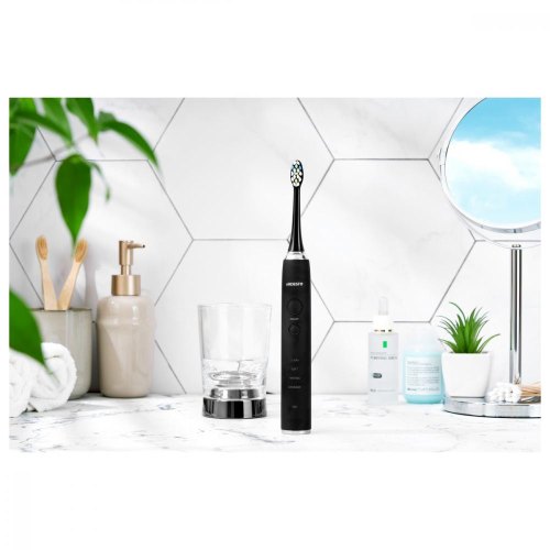 Щітка зубна електр. Ardesto, ETB-212CB, 40т. колив/хв, насадок-4, футляр, IPX7, чорний