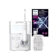 Іригатор Philips стаціонарний Sonicare Philips Sonicare Power Flosser 7000, чаша 600 мл, від мережі , чохол, 4 насадки , білий