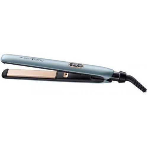 Випрямляч Remington Shine Therapy PRO, 54Вт, темп.режимів-9, 150-230С, дисплей, іонізація, кераміка, блакитний