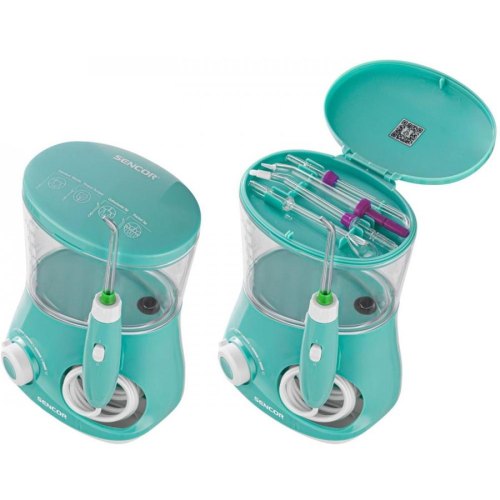 Іригатор Sencor стаціонарний, чаша 600 мл, від мережі , 4 насадки, зелений