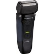 Бритва електрична Remington F4 Style Series, 3 головки для бриття, сухе/вологе гоління, тример, чорний/синій