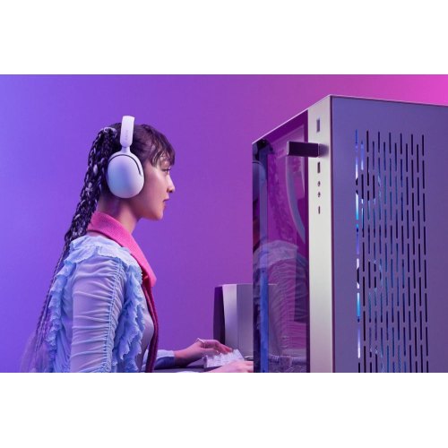 Ігрова гарнітура бездротова, Sony INZONE H5 Over-ear Wireless, Mic White (WHG500W.CE7)