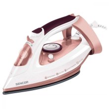 Праска Sencor, 3100Вт, 280мл, паровий удар -170гр, постійна пара - 35гр, керам. підошва, білий-золото