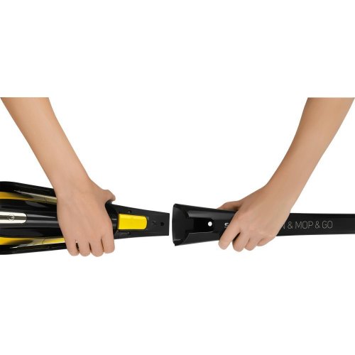 Пилосос Sencor  безпровідний, вологе прибирання, конт пил -0.5л, автон. робота до 85хв, НЕРА, чорно-жовтий