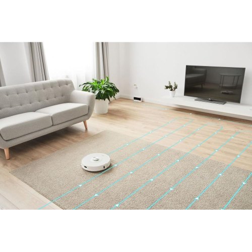 Робот-пилосос Sencor, 400Вт, h=9.8см, вологе прибирання, конт пил -0.45л, вода -0.24л, автон. робота до 120хв, вага-2,5кг, НЕРА, білий