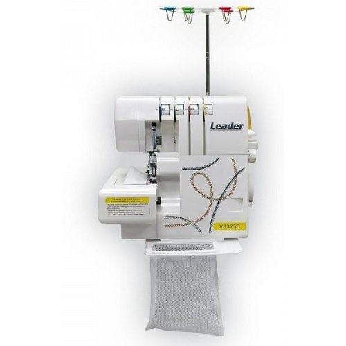 Оверлок LEADER VS325D, 100Вт, 10 оп., (4, 3, 2-х ниткові шви), білий