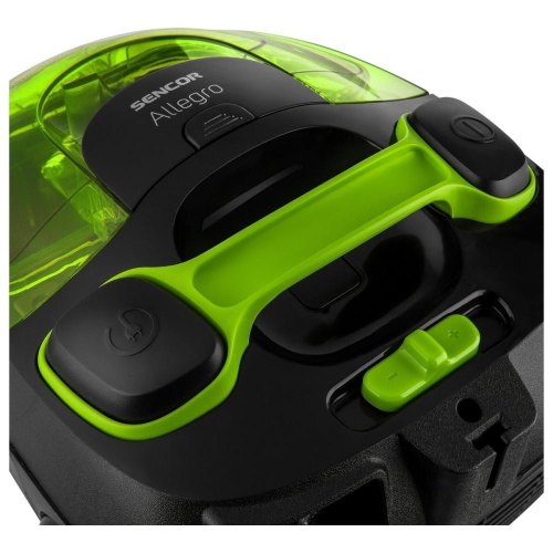 Пилосос Sencor контейнерний Allegro, 890Вт, конт пил -1.5л, НЕРА, чорно-зелений