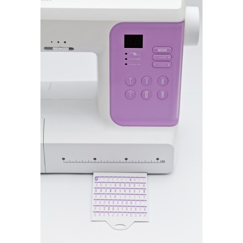 Швейна машина МINERVA DecorMaster , комп'ютерна, 70Вт, 80 шв.оп., петля автомат, білий +фіолетовий