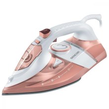 Праска Sencor, 3200Вт, 350мл, паровий удар -195гр, постійна пара - 45гр, керам. підошва, біло-рожевий