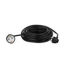Подовжувач мережевий 2E 1хТип F, 3х1.5мм кв, 16A, 10м, чорний