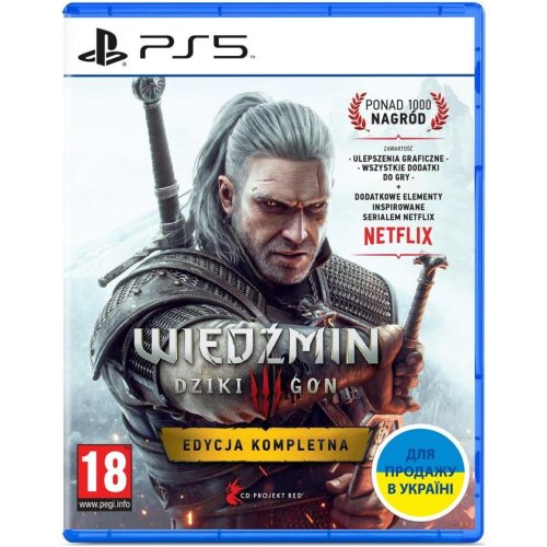 Гра консольна PS5 The Witcher 3: Wild Hunt Complete Edition, BD диск