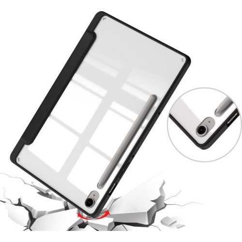 Чохол-книжка Soft Edge BeCover з кр. для стилусу для Samsung Galaxy Tab S9 FE (X510/X516) 11.0 Black (710438)