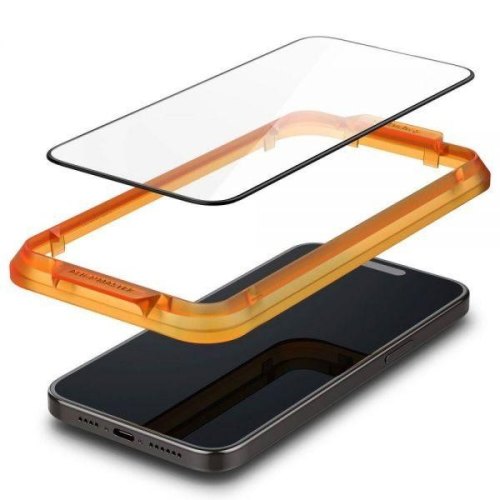 Захисне скло Spigen для iPhone 15 Pro, tR AlignMaster FC (2 Pack), Clear