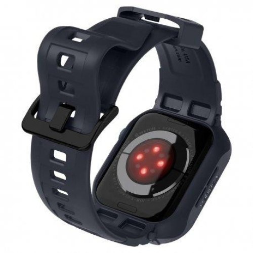 Чохол та ремінець 2в1 Spigen для Apple Watch 45-44mm, Rugged Armor Pro, Charcoal Gray