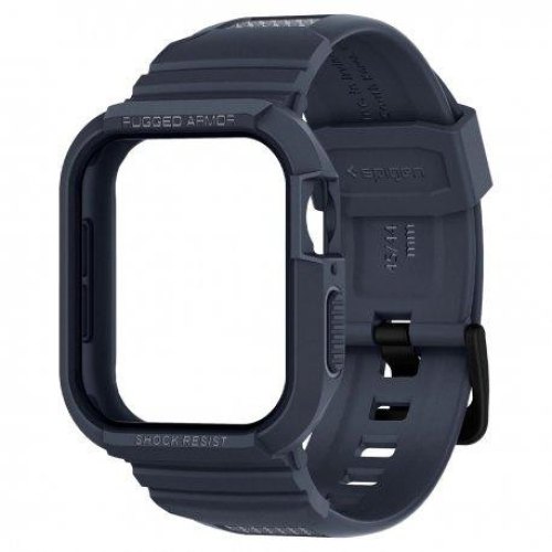 Чохол та ремінець 2в1 Spigen для Apple Watch 45-44mm, Rugged Armor Pro, Charcoal Gray