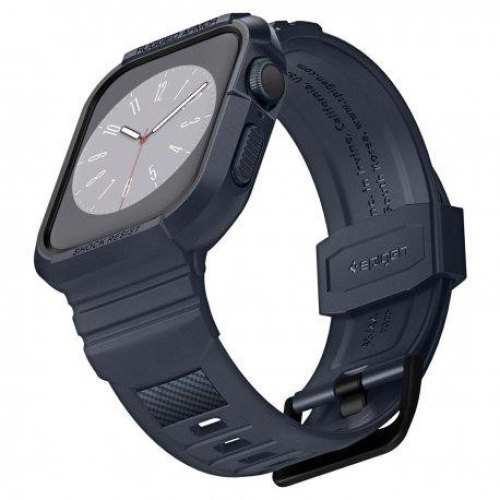 Чохол та ремінець 2в1 Spigen для Apple Watch 45-44mm, Rugged Armor Pro, Charcoal Gray