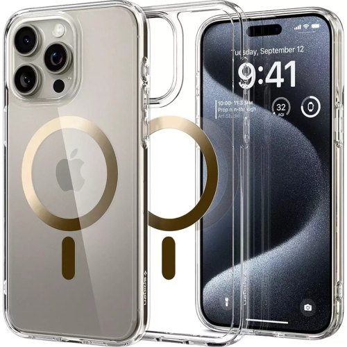 Чохол Spigen для iPhone 15 Pro, Ultra Hybrid MagFit, Gold