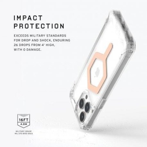 Чохол UAG для iPhone 15 Pro Max, Plyo Magsafe, Ice/Gold