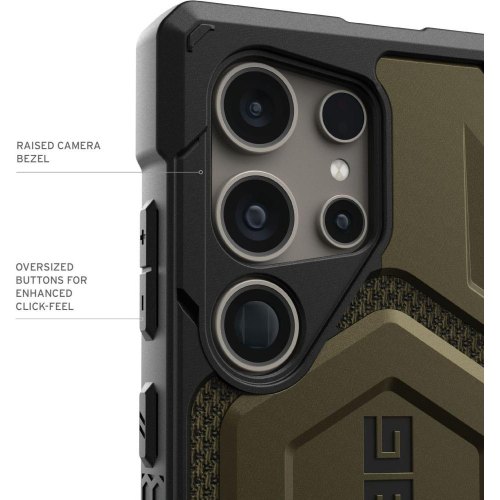 Чохол UAG для Samsung Galaxy S24 Ultra, Monarch, Kevlar Element Green