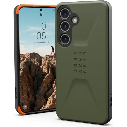 Чохол UAG для Samsung Galaxy S24 (S921), Civilian, Olive Drab