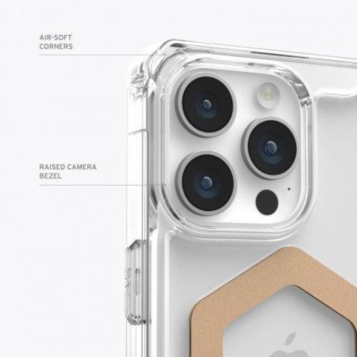 Чохол UAG для iPhone 15 Pro Max, Plyo Magsafe, Ice/Gold